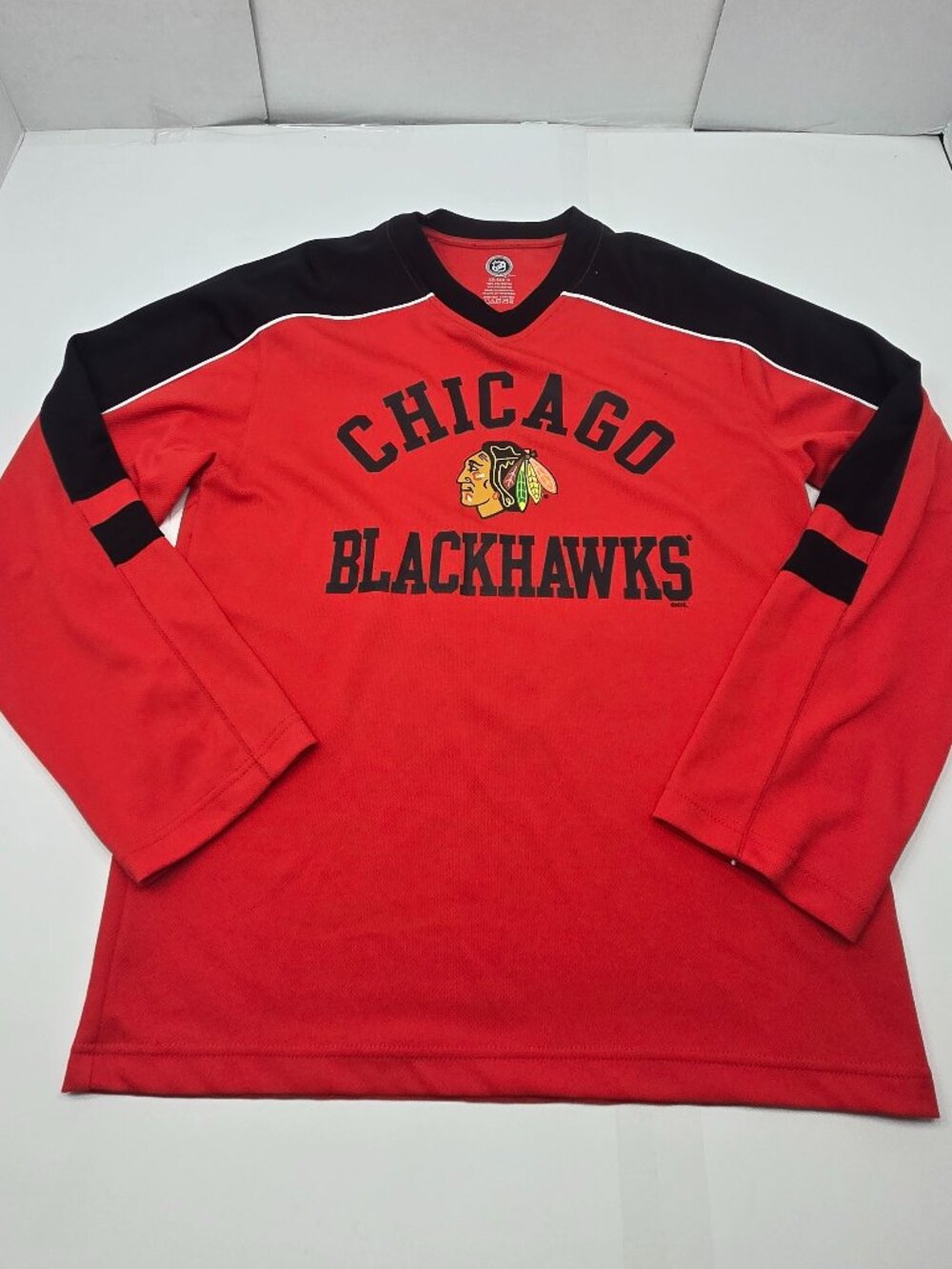 Chicago Blackhawks NHL Long Sleeve Shirt Youth XXL 18 Red